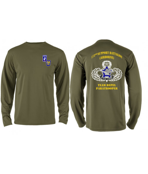 Mens Long Sleeve Syntrel Training Tee - Paratrooper
